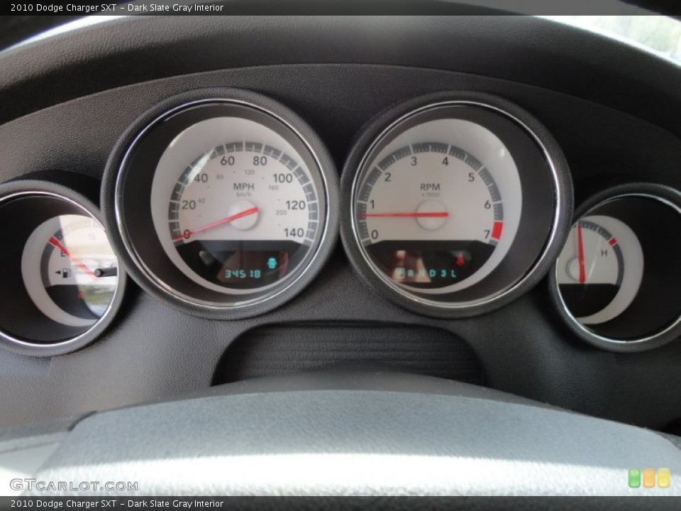 Dark Slate Gray Interior Gauges for the 2010 Dodge Charger SXT #60690621