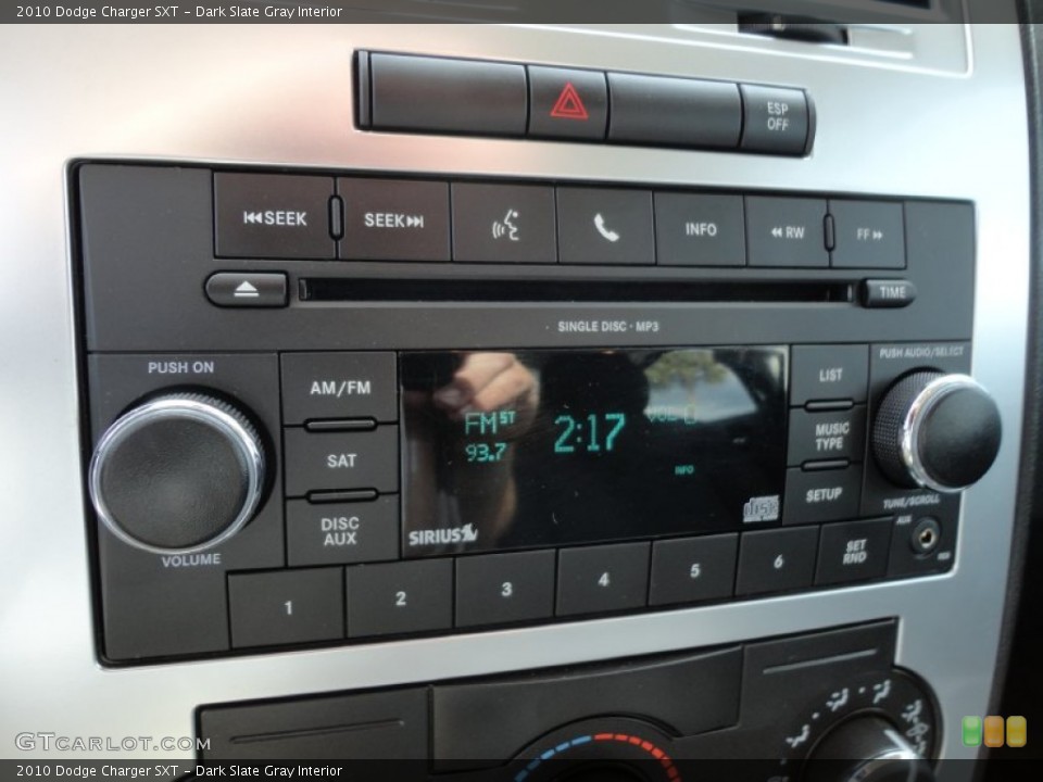 Dark Slate Gray Interior Audio System for the 2010 Dodge Charger SXT #60690629