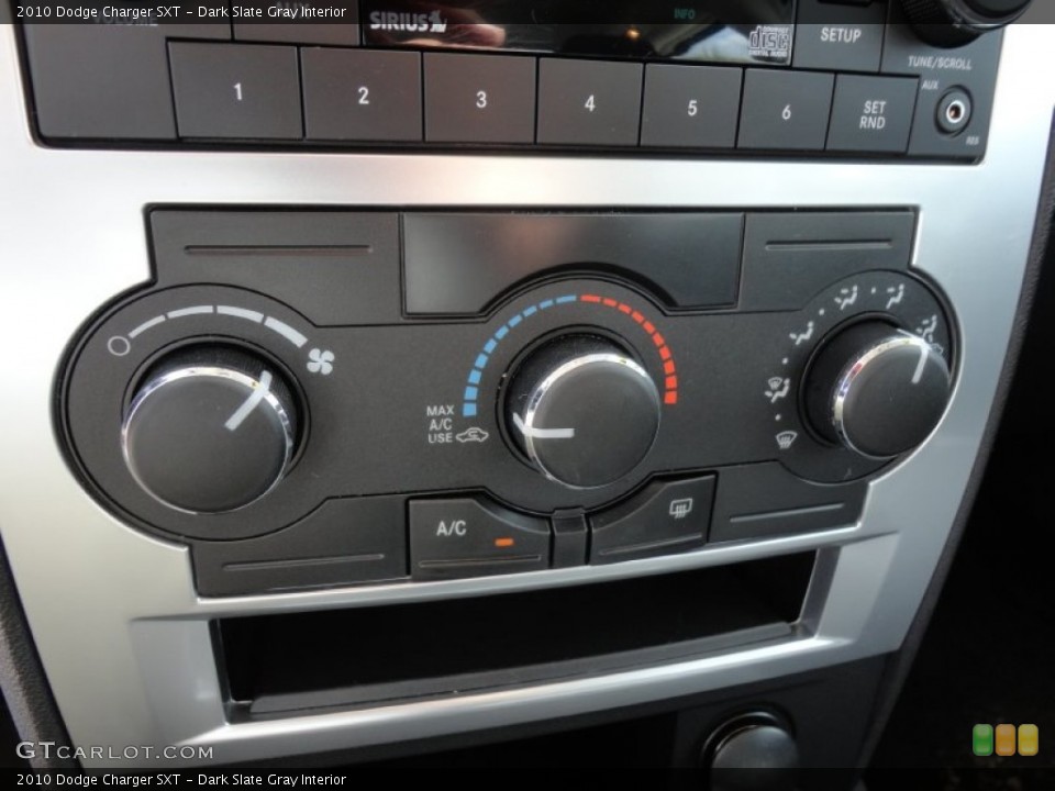 Dark Slate Gray Interior Controls for the 2010 Dodge Charger SXT #60690632