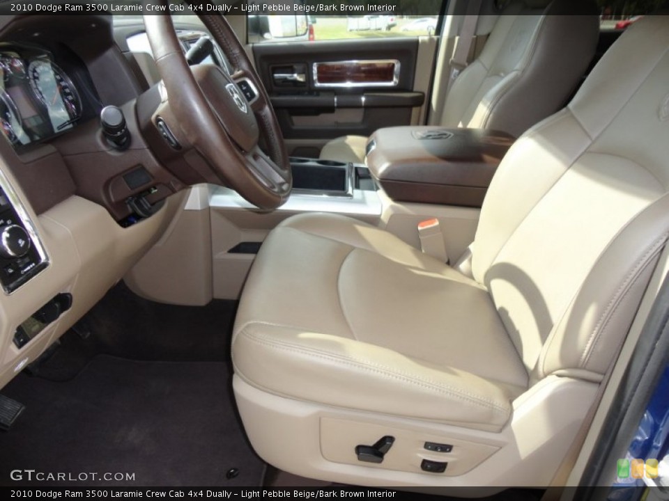 Light Pebble Beige/Bark Brown Interior Photo for the 2010 Dodge Ram 3500 Laramie Crew Cab 4x4 Dually #60690659