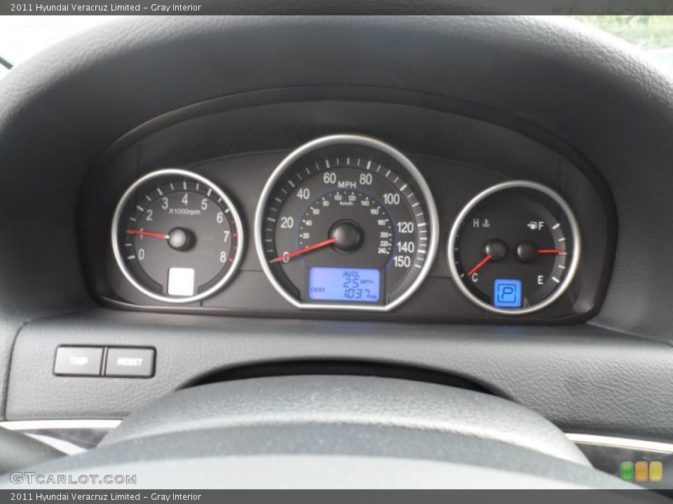 Gray Interior Gauges for the 2011 Hyundai Veracruz Limited #60691655