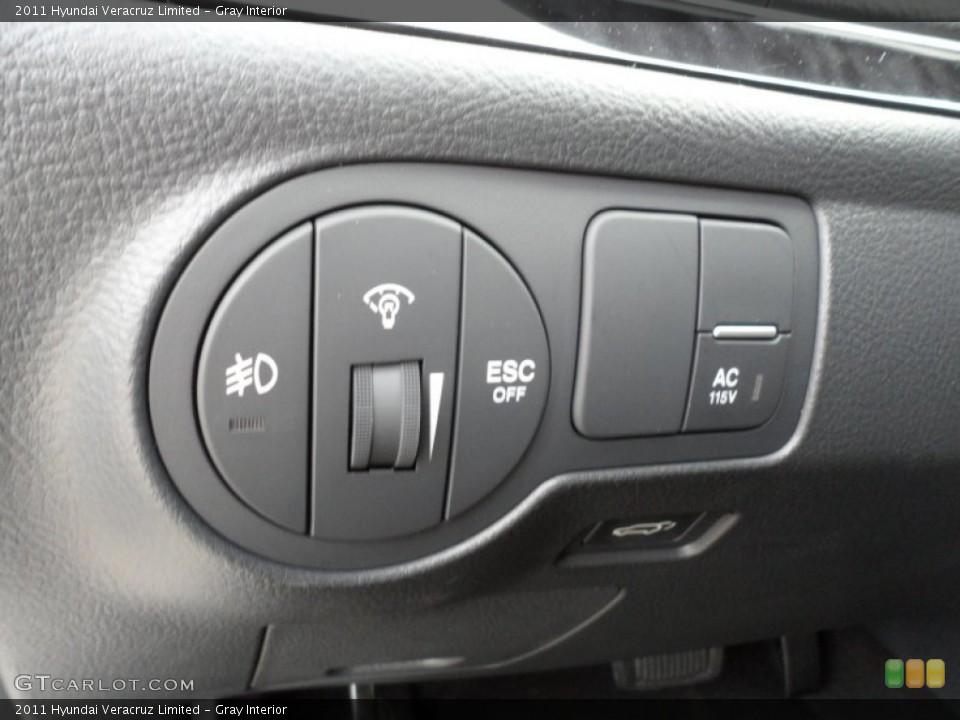 Gray Interior Controls for the 2011 Hyundai Veracruz Limited #60691667