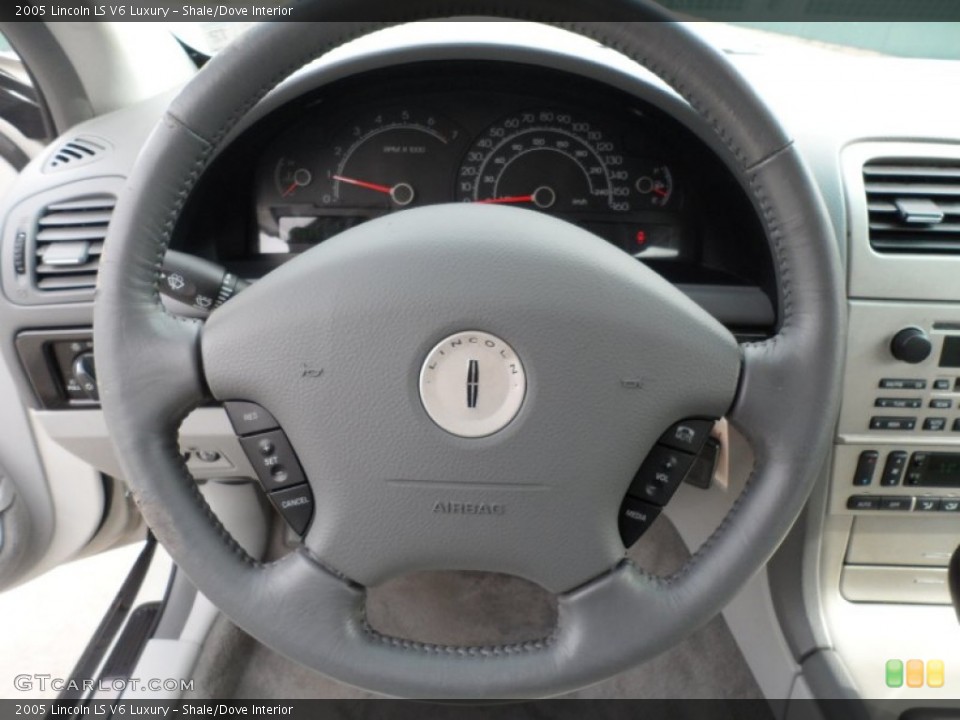 Shale/Dove Interior Steering Wheel for the 2005 Lincoln LS V6 Luxury #60692924
