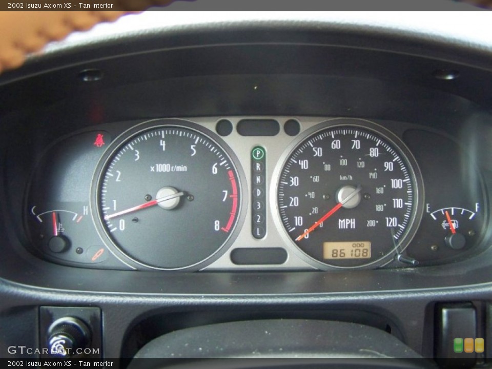 Tan Interior Gauges for the 2002 Isuzu Axiom XS #60693461