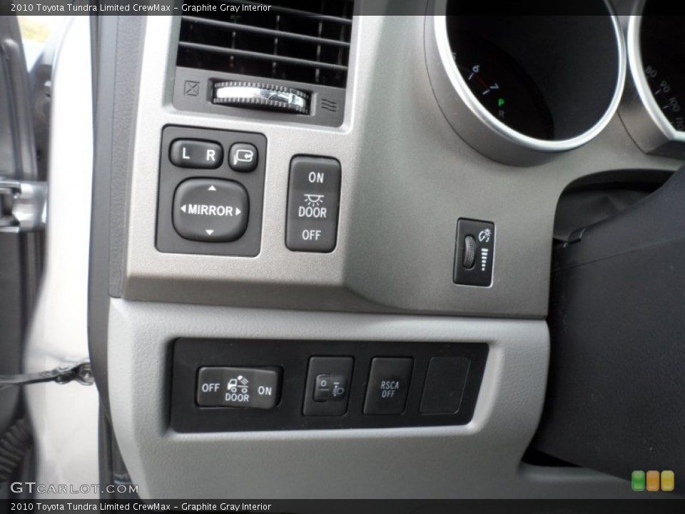 Graphite Gray Interior Controls for the 2010 Toyota Tundra Limited CrewMax #60694484
