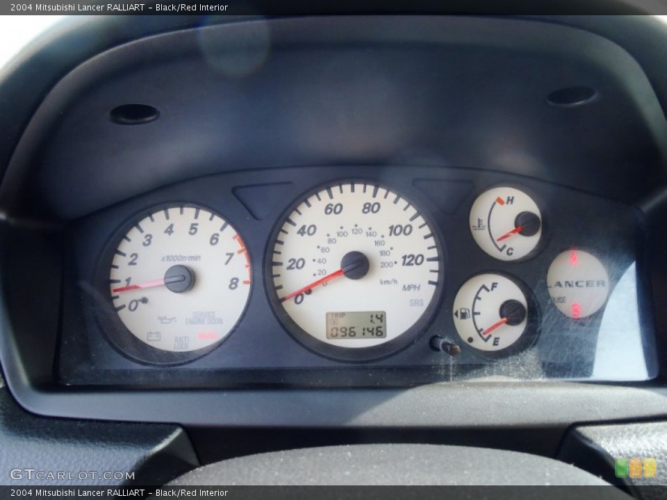 Black/Red Interior Gauges for the 2004 Mitsubishi Lancer RALLIART #60699820