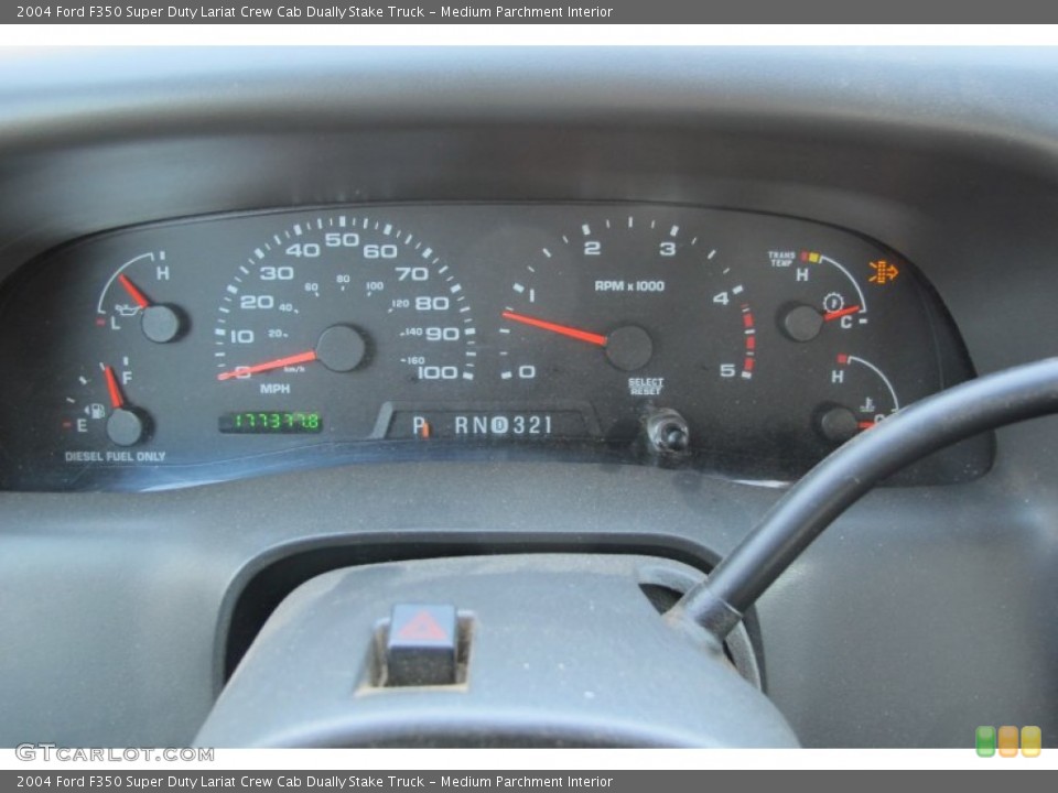 Medium Parchment Interior Gauges for the 2004 Ford F350 Super Duty Lariat Crew Cab Dually Stake Truck #60700822