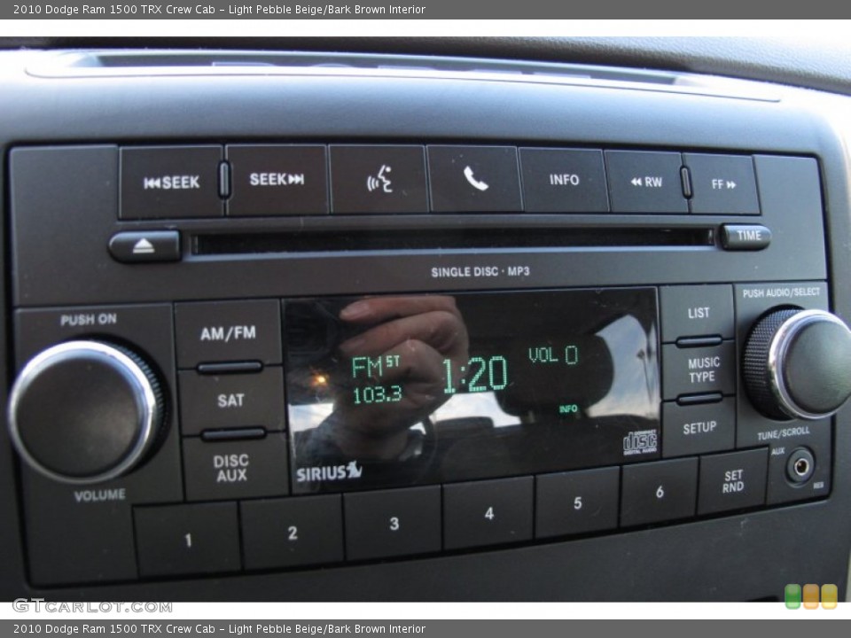 Light Pebble Beige/Bark Brown Interior Audio System for the 2010 Dodge Ram 1500 TRX Crew Cab #60701035