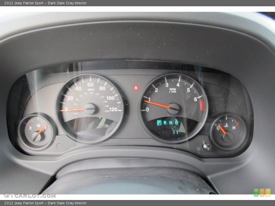 Dark Slate Gray Interior Gauges for the 2012 Jeep Patriot Sport #60701549
