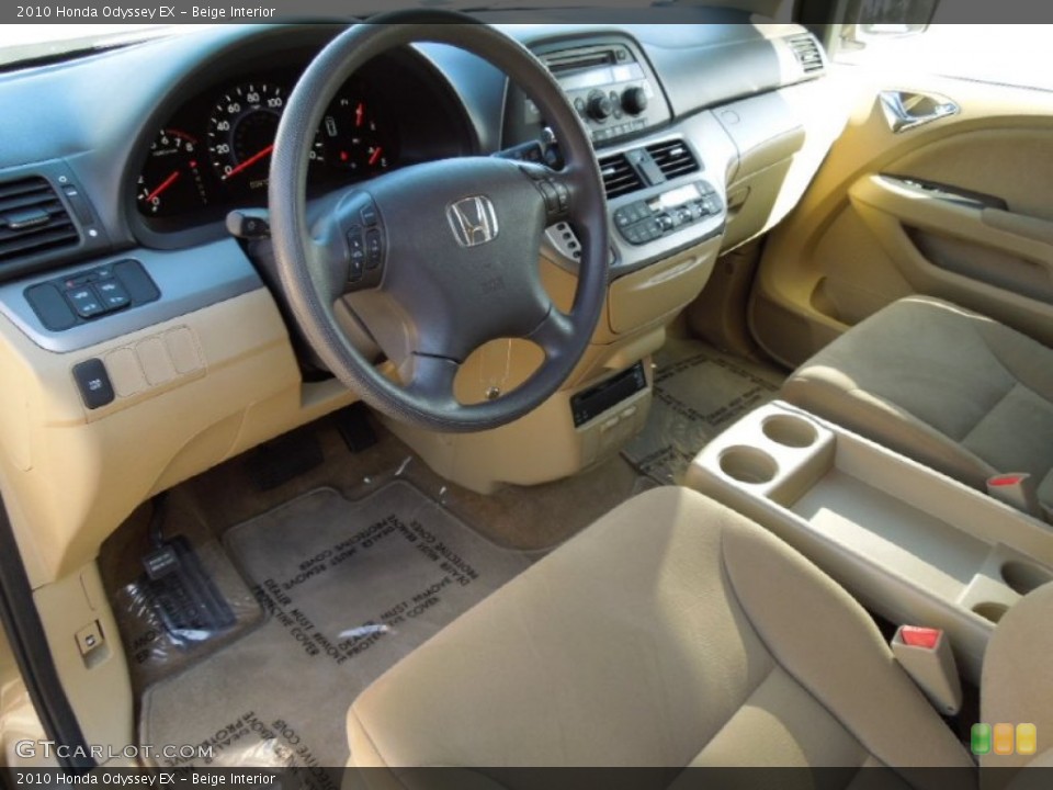 Beige Interior Prime Interior for the 2010 Honda Odyssey EX #60701591