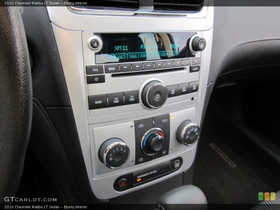 Ebony Interior Controls for the 2010 Chevrolet Malibu LT Sedan #60705766