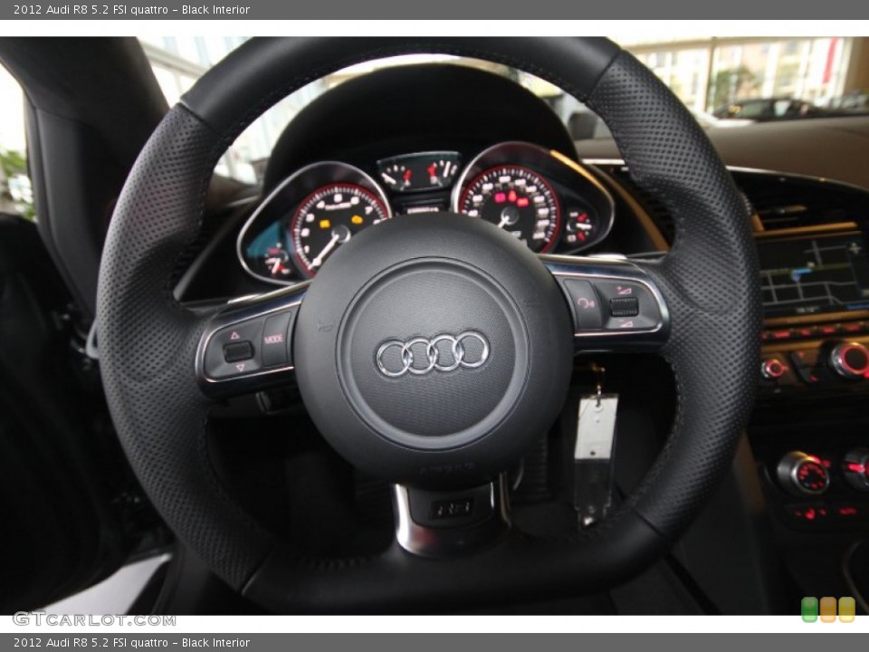 Black Interior Steering Wheel for the 2012 Audi R8 5.2 FSI quattro #60705934