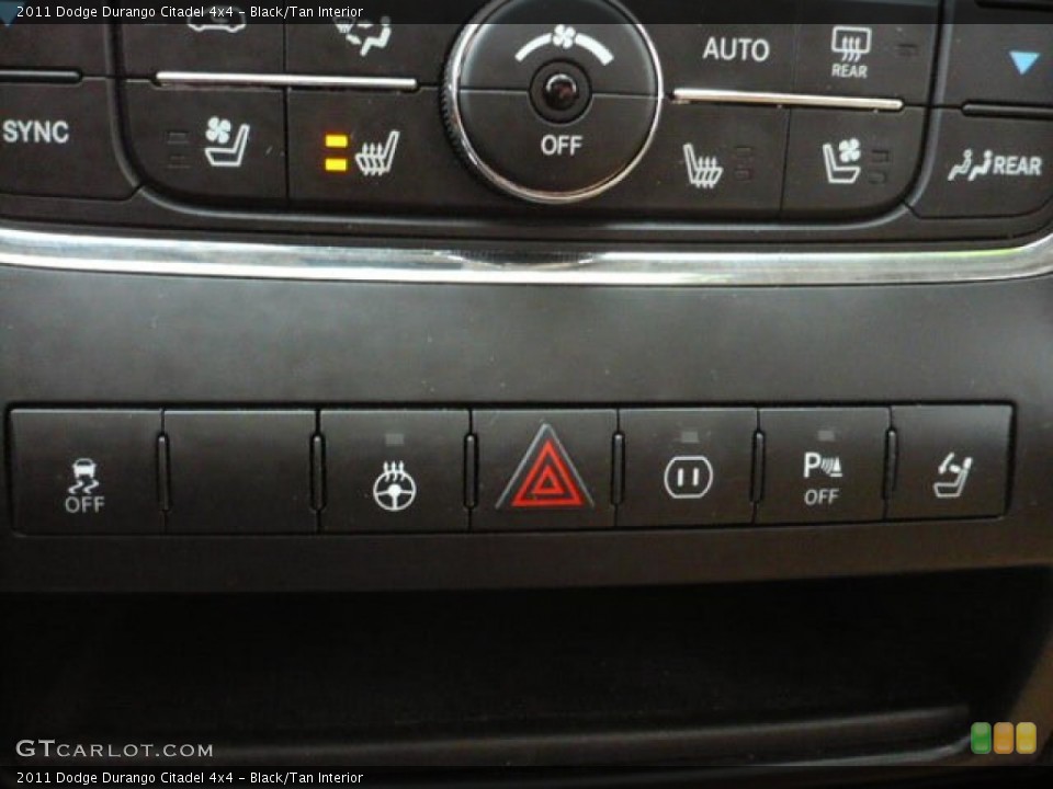 Black/Tan Interior Controls for the 2011 Dodge Durango Citadel 4x4 #60710578