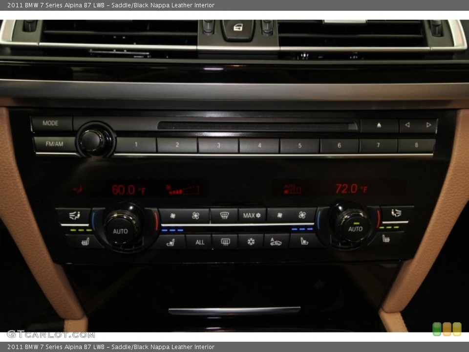 Saddle/Black Nappa Leather Interior Controls for the 2011 BMW 7 Series Alpina B7 LWB #60711995