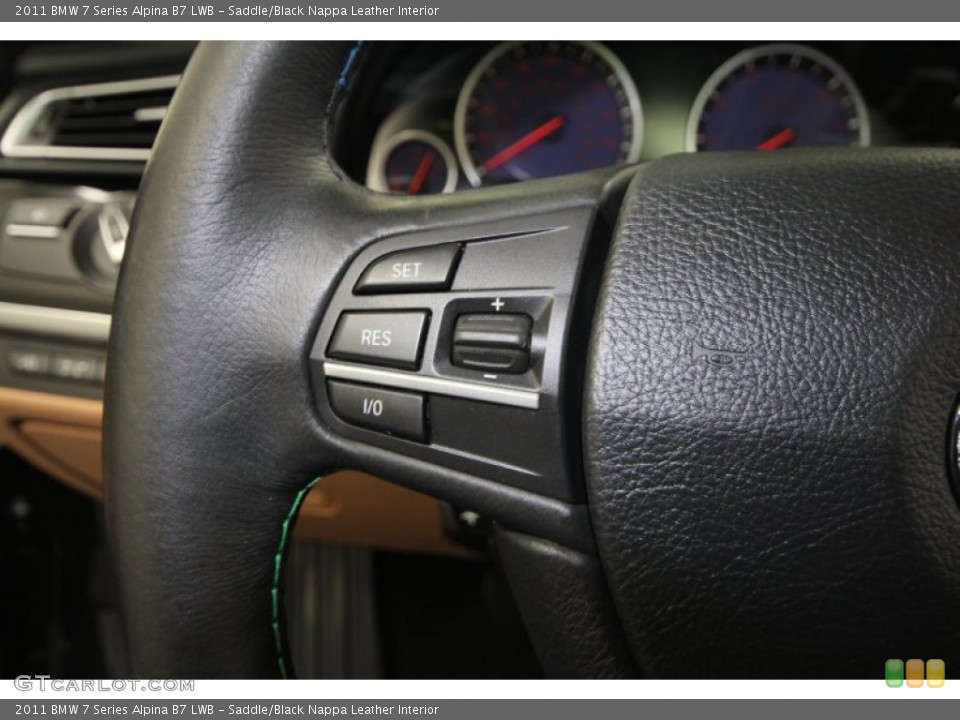 Saddle/Black Nappa Leather Interior Controls for the 2011 BMW 7 Series Alpina B7 LWB #60712048