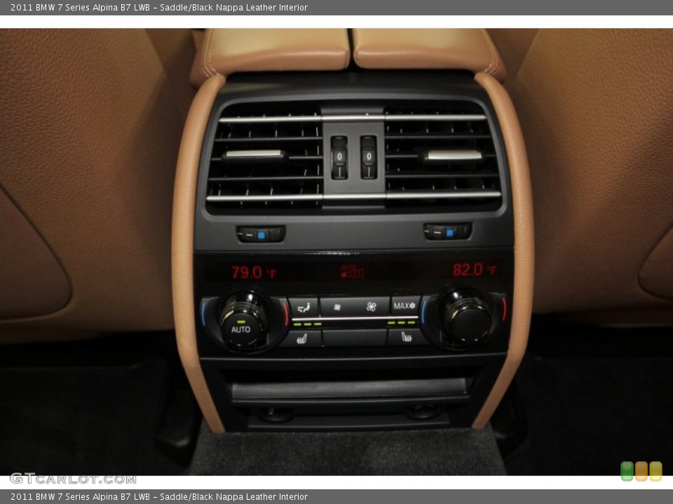 Saddle/Black Nappa Leather Interior Controls for the 2011 BMW 7 Series Alpina B7 LWB #60712108