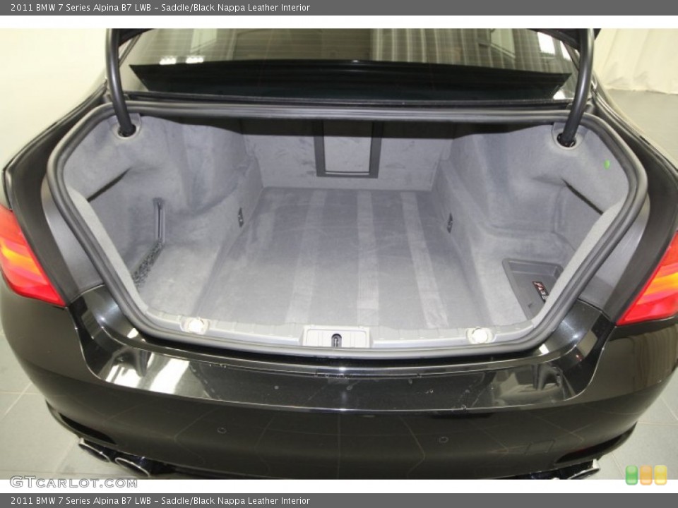 Saddle/Black Nappa Leather Interior Trunk for the 2011 BMW 7 Series Alpina B7 LWB #60712126