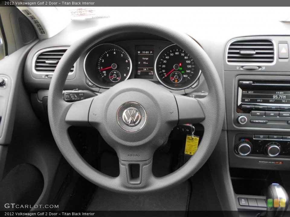Titan Black Interior Photo for the 2012 Volkswagen Golf 2 Door #60714577