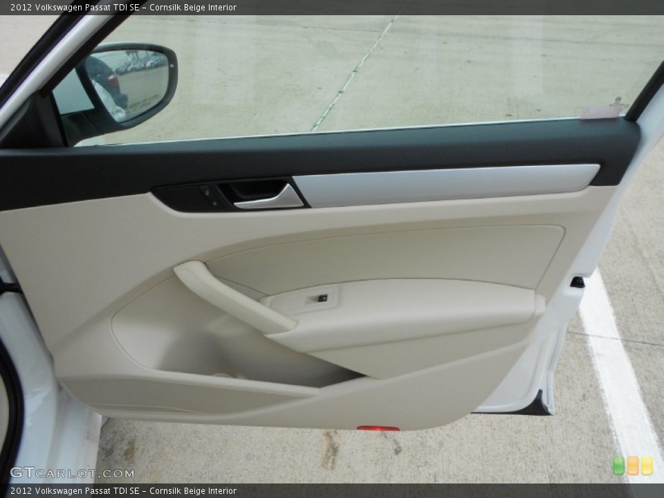 Cornsilk Beige Interior Door Panel for the 2012 Volkswagen Passat TDI SE #60714742