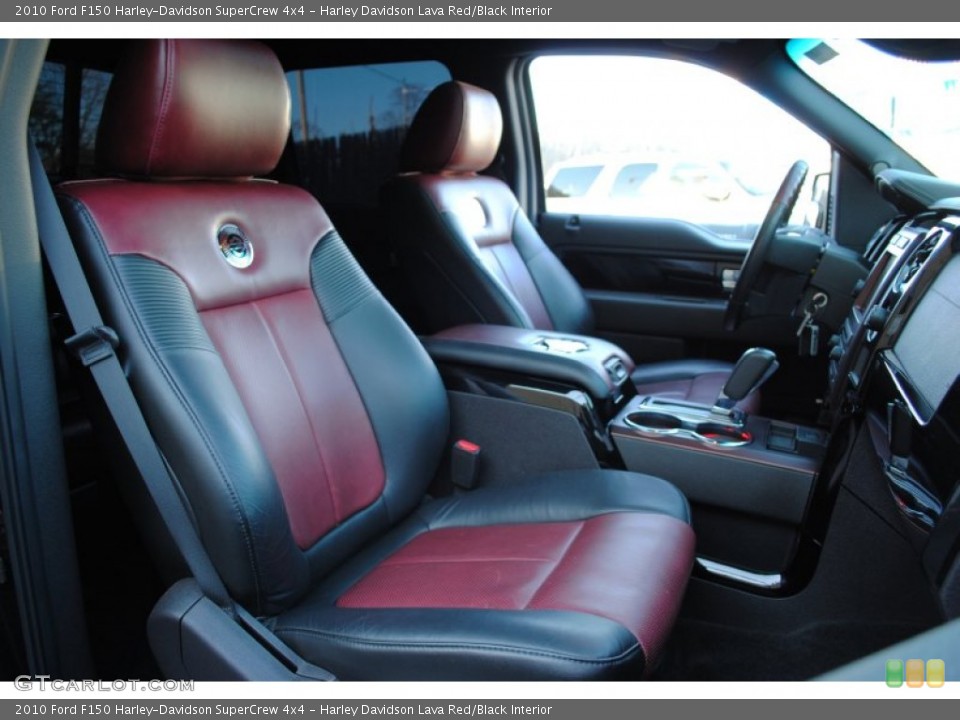 Harley Davidson Lava Red/Black Interior Photo for the 2010 Ford F150 Harley-Davidson SuperCrew 4x4 #60714934