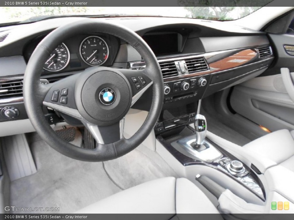 Gray Interior Prime Interior for the 2010 BMW 5 Series 535i Sedan #60717826