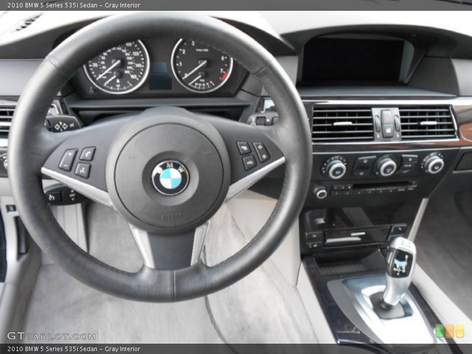 Gray Interior Dashboard for the 2010 BMW 5 Series 535i Sedan #60717940