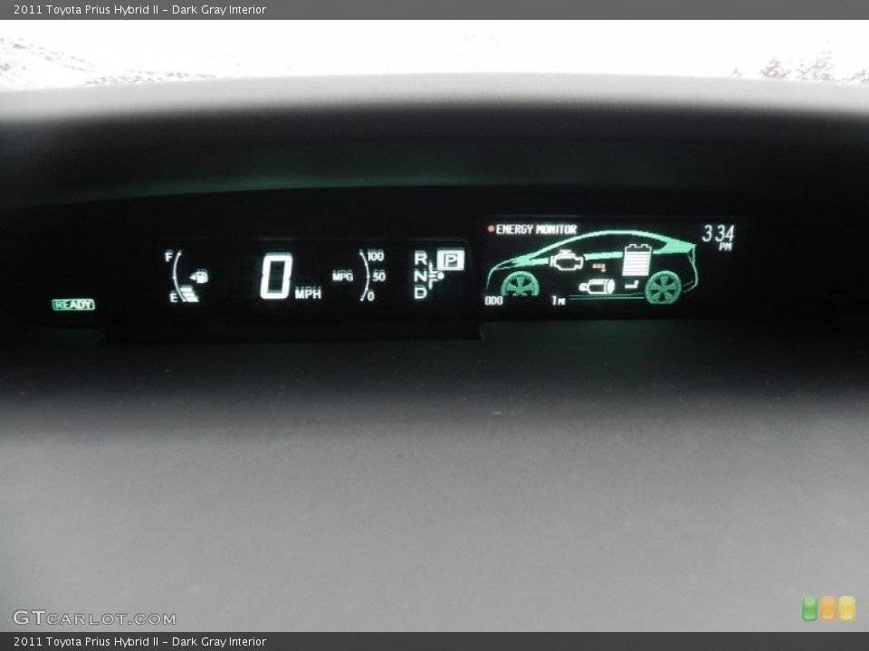 Dark Gray Interior Gauges for the 2011 Toyota Prius Hybrid II #60718900