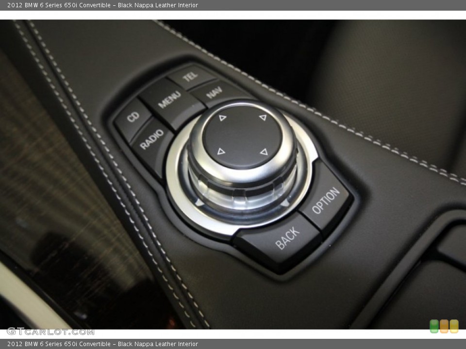 Black Nappa Leather Interior Controls for the 2012 BMW 6 Series 650i Convertible #60719527