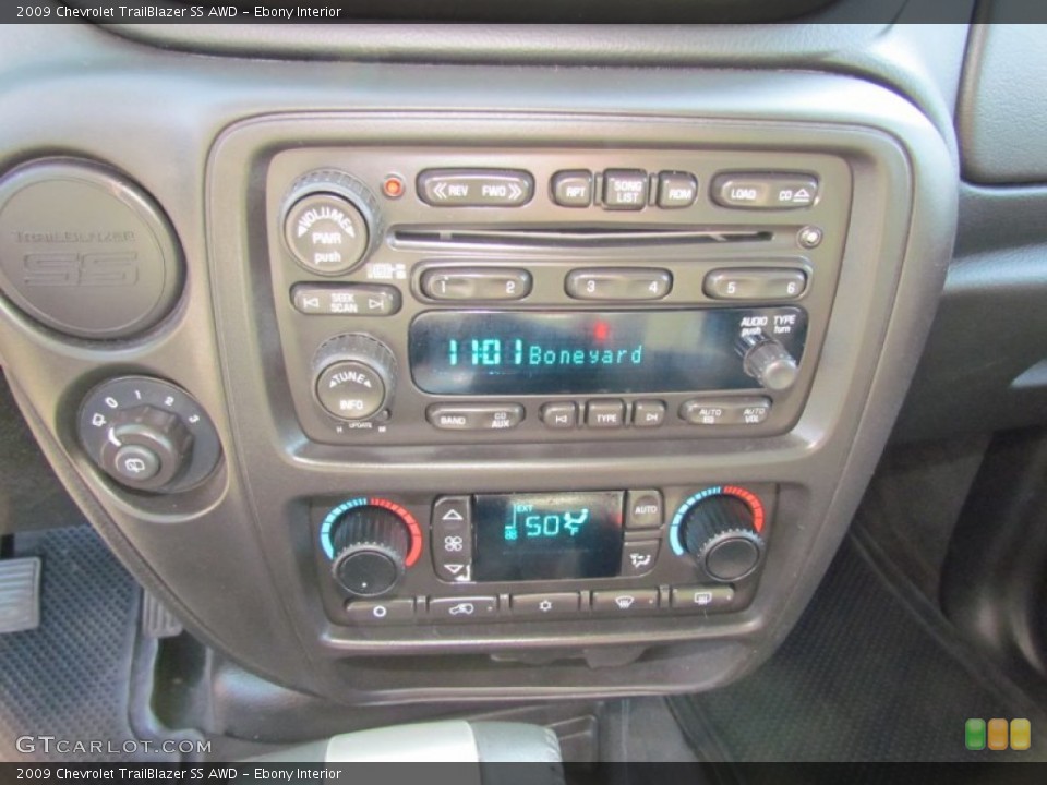 Ebony Interior Controls for the 2009 Chevrolet TrailBlazer SS AWD #60722443