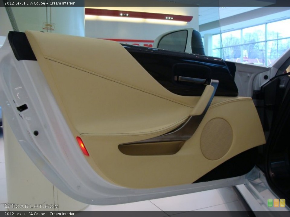 Cream Interior Door Panel for the 2012 Lexus LFA Coupe #60723904