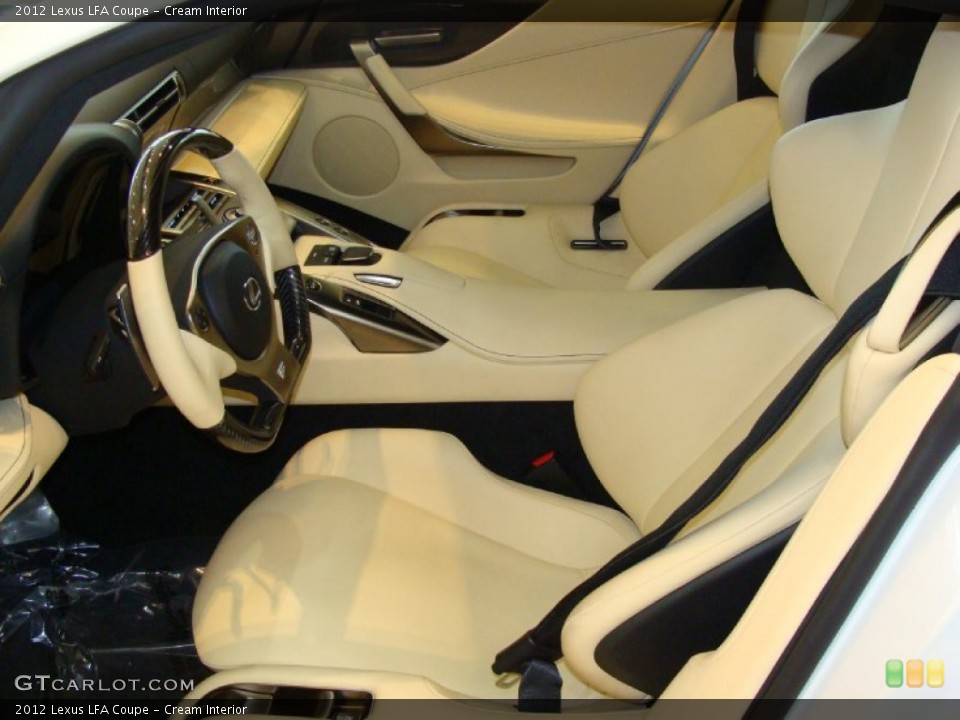 Cream 2012 Lexus LFA Interiors