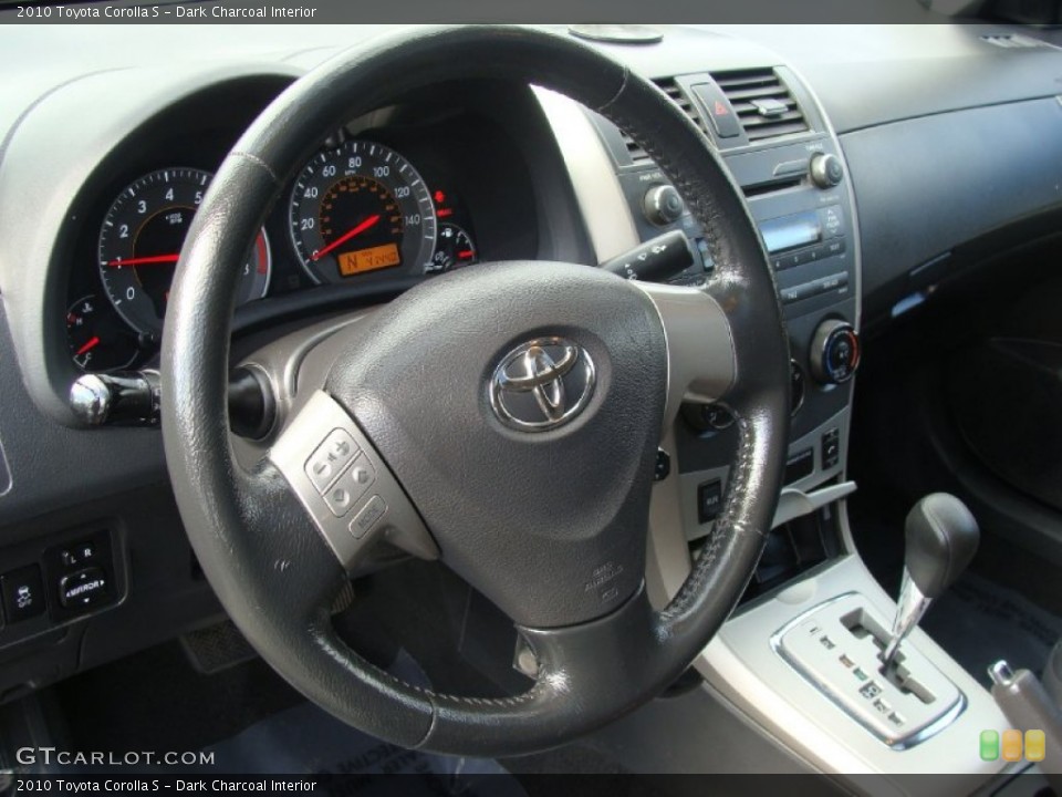 Dark Charcoal Interior Steering Wheel for the 2010 Toyota Corolla S #60724882
