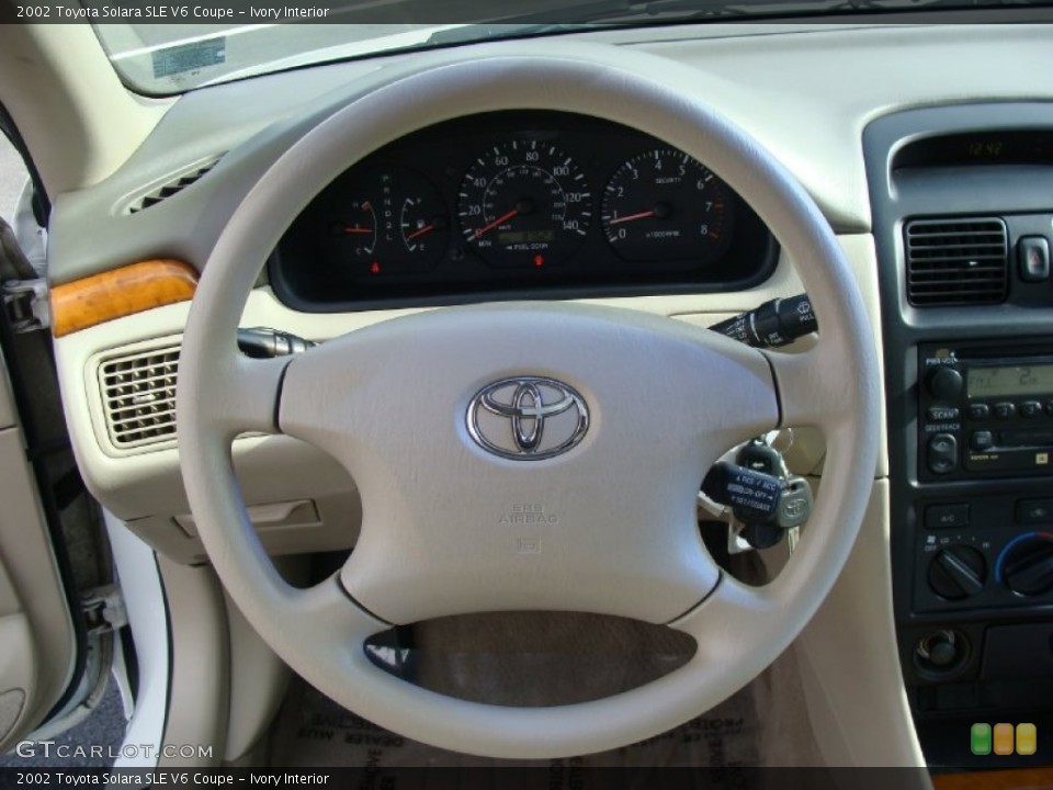 Ivory Interior Steering Wheel for the 2002 Toyota Solara SLE V6 Coupe #60725941