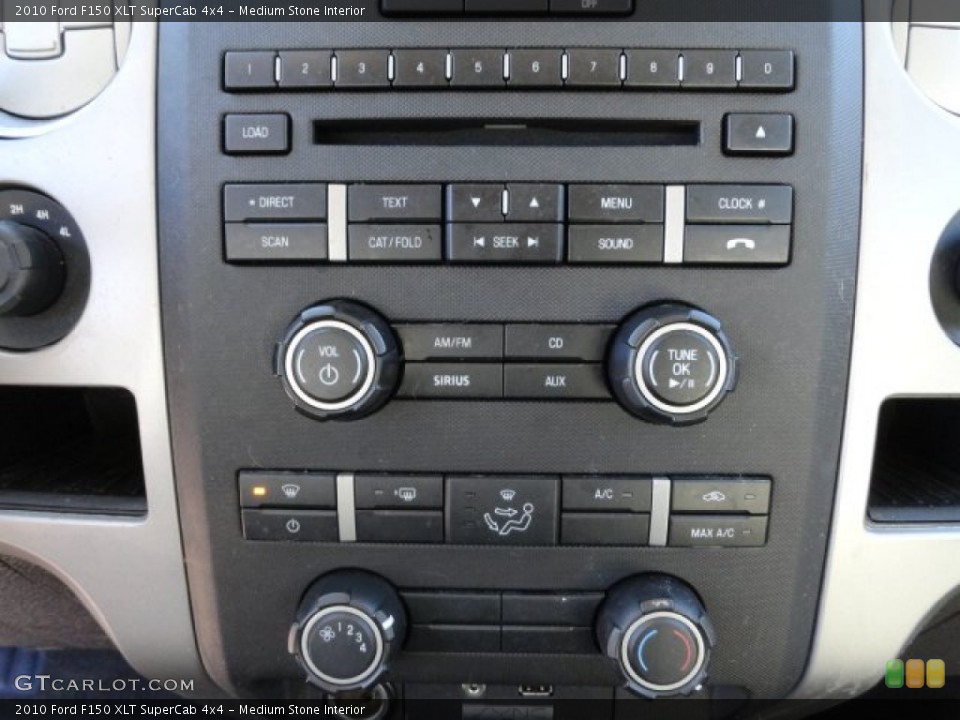Medium Stone Interior Controls for the 2010 Ford F150 XLT SuperCab 4x4 #60729142