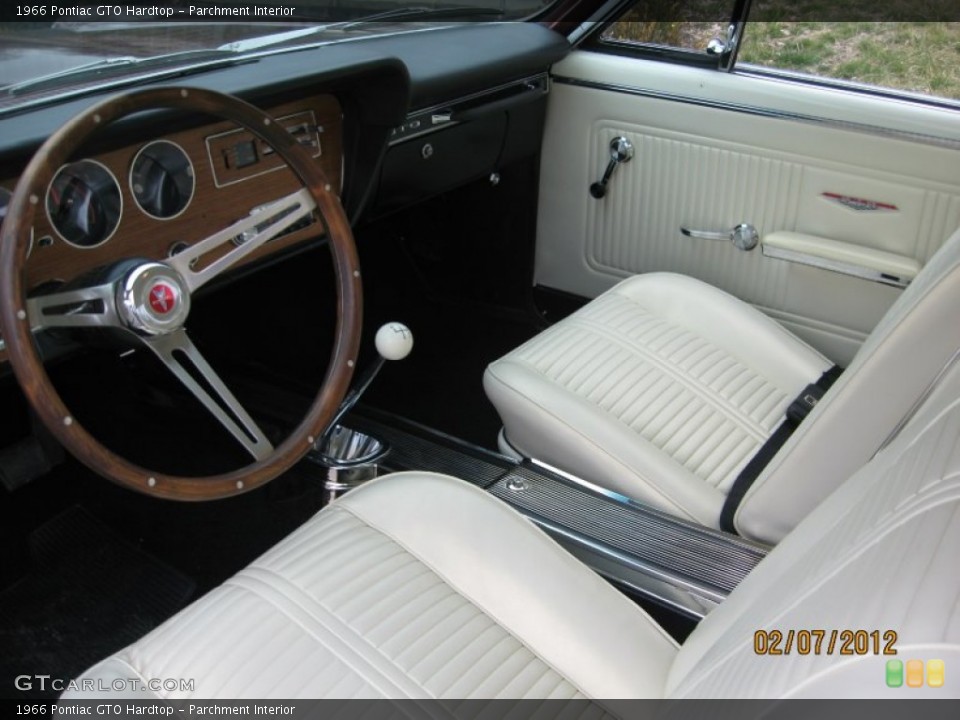 Parchment Interior Photo for the 1966 Pontiac GTO Hardtop #60735664