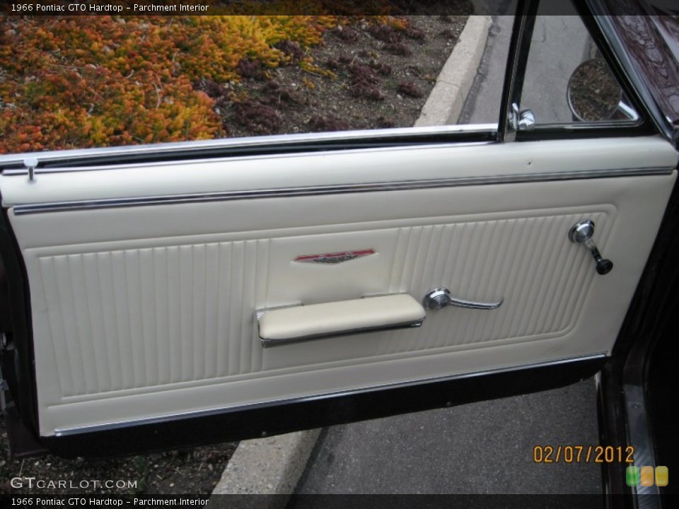 Parchment Interior Door Panel for the 1966 Pontiac GTO Hardtop #60735698