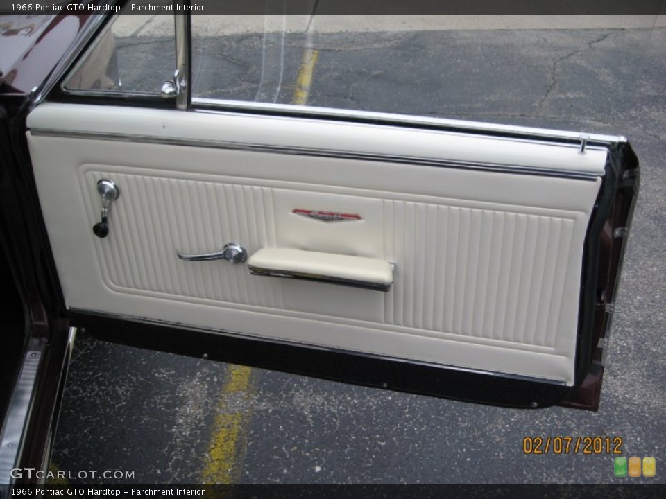 Parchment Interior Door Panel for the 1966 Pontiac GTO Hardtop #60735805