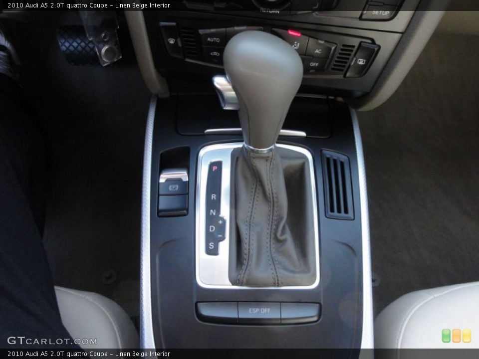 Linen Beige Interior Transmission for the 2010 Audi A5 2.0T quattro Coupe #60736693