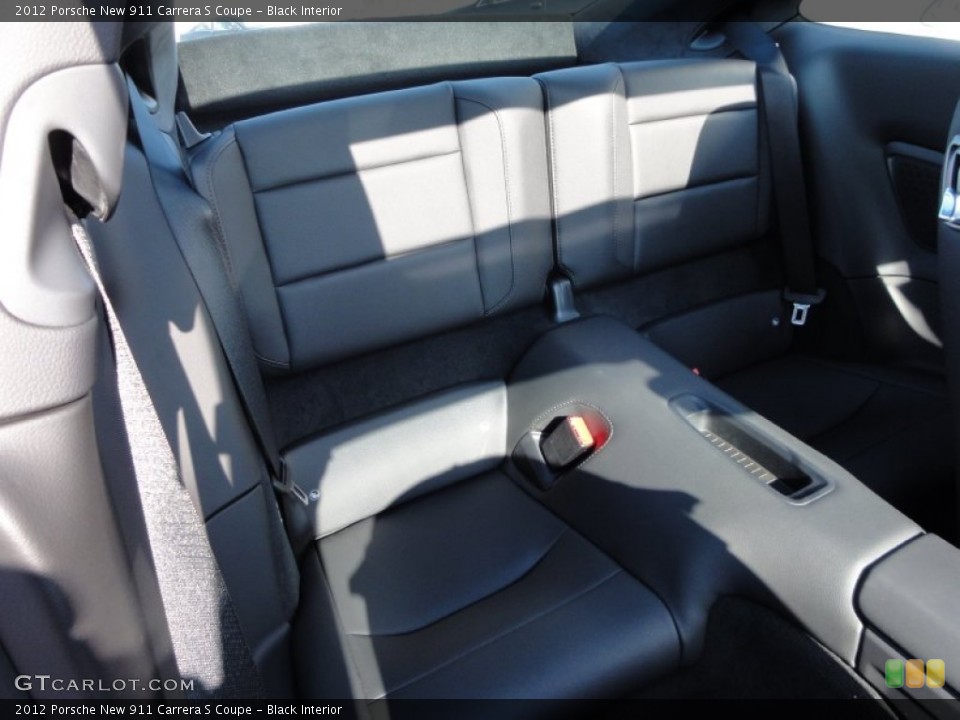 Black Interior Rear Seat for the 2012 Porsche New 911 Carrera S Coupe #60737744