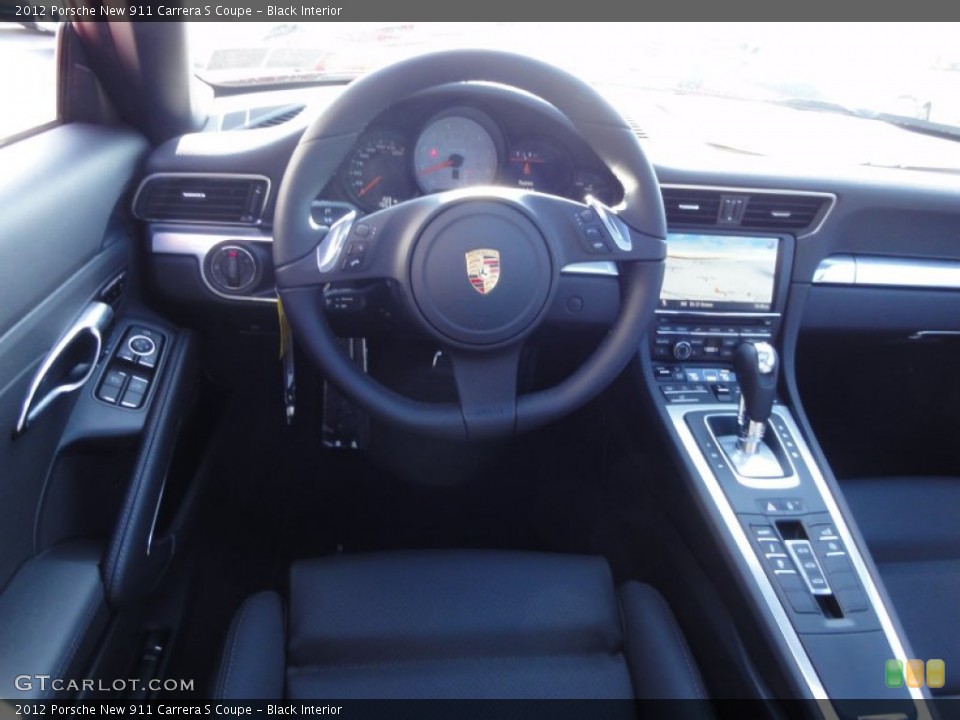 Black Interior Dashboard for the 2012 Porsche New 911 Carrera S Coupe #60737809
