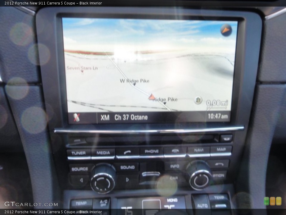 Black Interior Navigation for the 2012 Porsche New 911 Carrera S Coupe #60737833