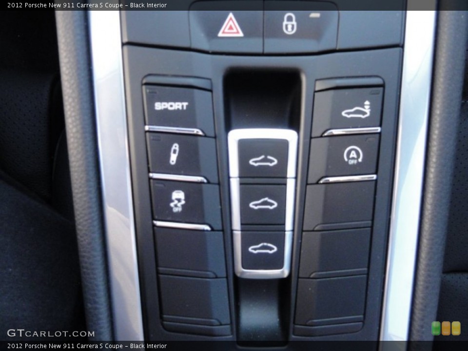 Black Interior Controls for the 2012 Porsche New 911 Carrera S Coupe #60737851