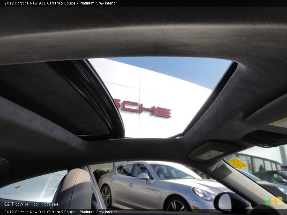 Platinum Grey Interior Sunroof for the 2012 Porsche New 911 Carrera S Coupe #60738108