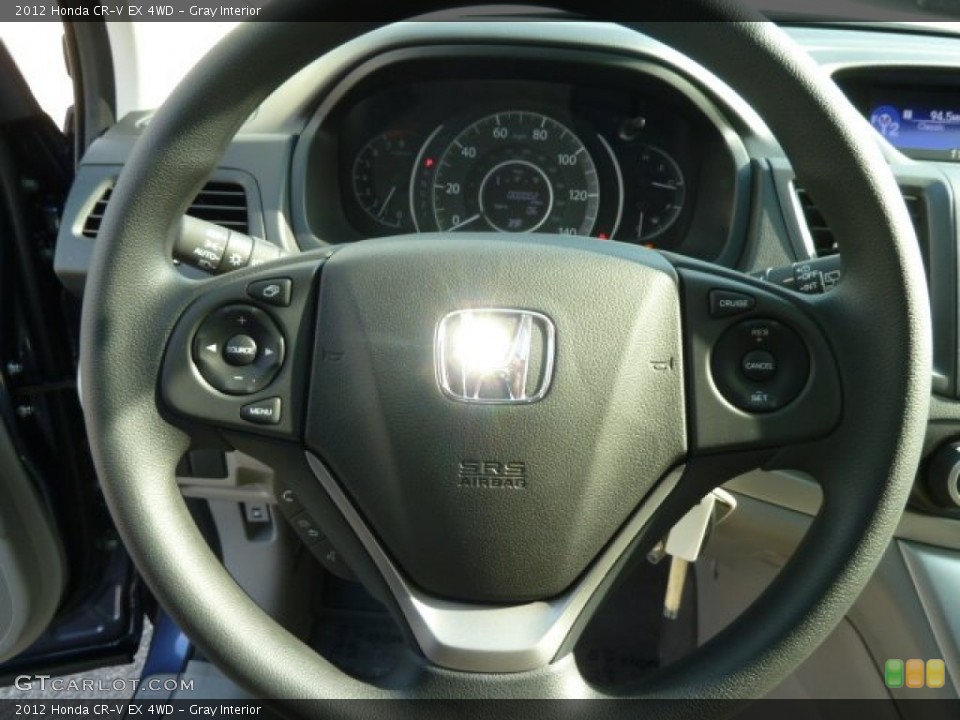 Gray Interior Steering Wheel for the 2012 Honda CR-V EX 4WD #60738143