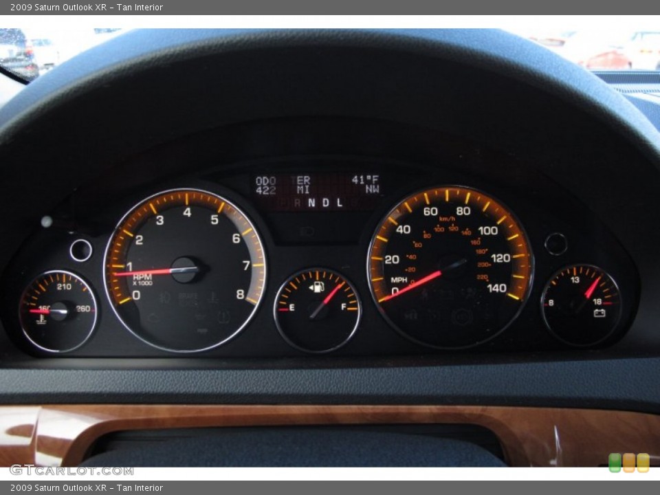 Tan Interior Gauges for the 2009 Saturn Outlook XR #60738158