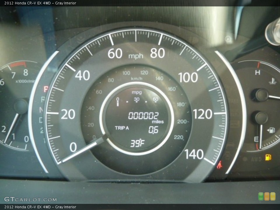 Gray Interior Gauges for the 2012 Honda CR-V EX 4WD #60738161