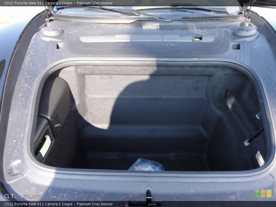 Platinum Grey Interior Trunk for the 2012 Porsche New 911 Carrera S Coupe #60738203