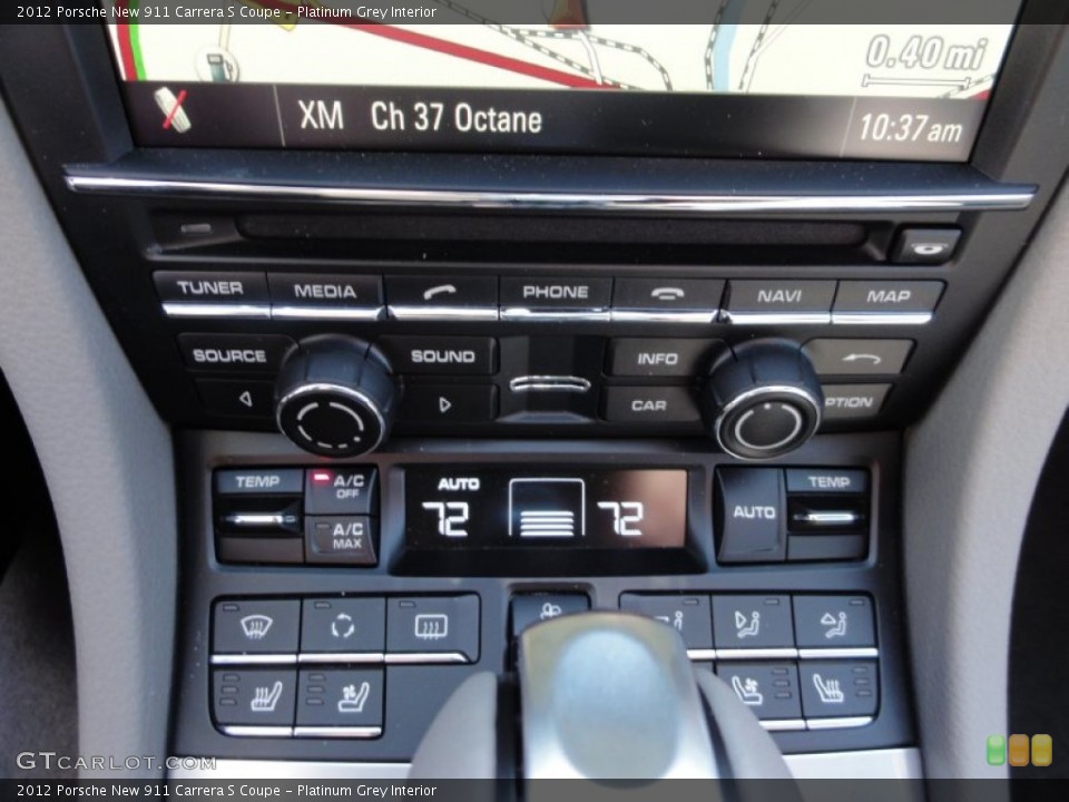 Platinum Grey Interior Controls for the 2012 Porsche New 911 Carrera S Coupe #60738245