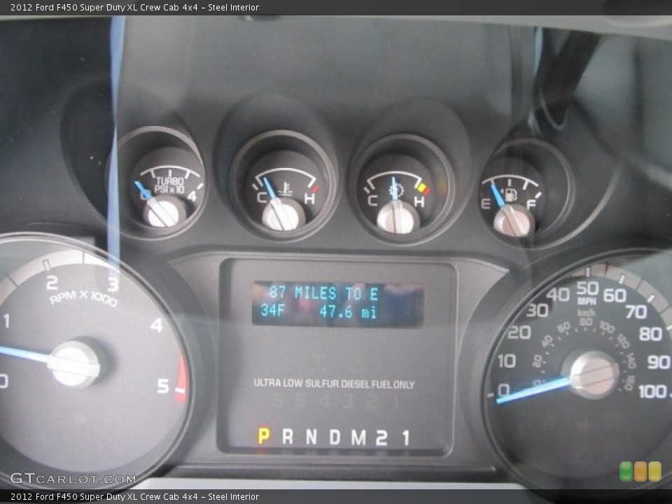 Steel Interior Gauges for the 2012 Ford F450 Super Duty XL Crew Cab 4x4 #60739169