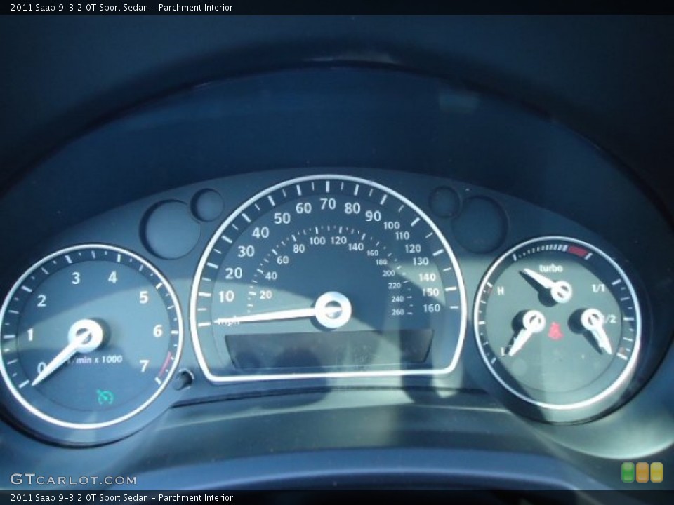 Parchment Interior Gauges for the 2011 Saab 9-3 2.0T Sport Sedan #60740021